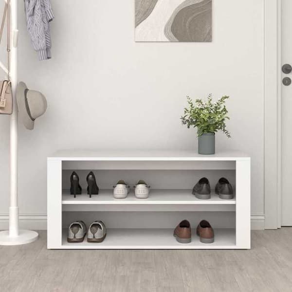 Maison Exclusive - Skohylla Vit 100x35x45 cm Ingenjörsträ Vit