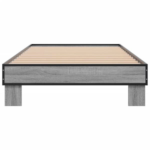 Maison Exclusive - Sengestel uden madras sonoma grå 100x200 cm Sonoma grå