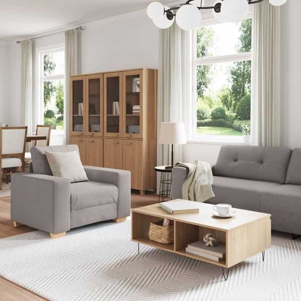 Maison Exclusive - 3 osan taupe kangas sohva Mol