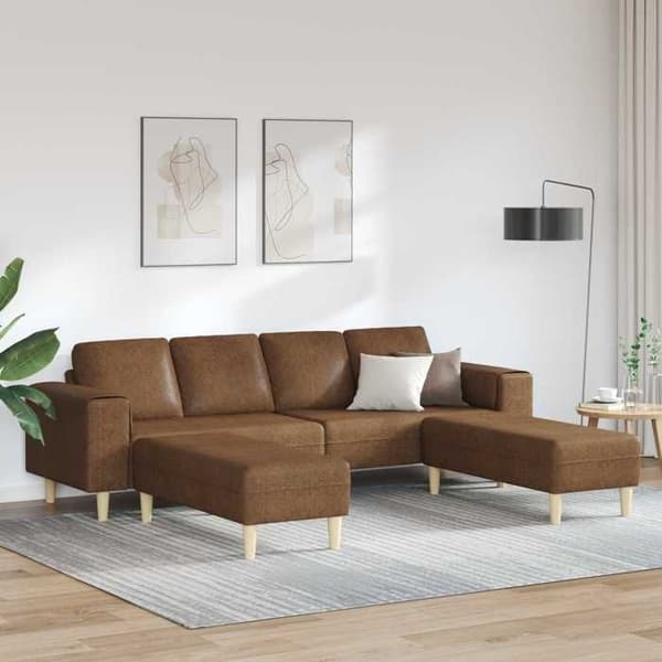 Maison Exclusive - 3 osan ruskea olohuoneen sohva brun