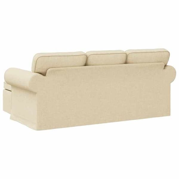 Maison Exclusive - Soffa Creme 195 x 138 x 80 cm tyg