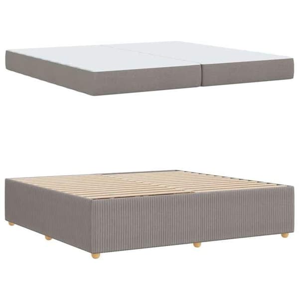Maison Exclusive - Taupe-väri sänkykehys 200 x 200 cm kangas Mol