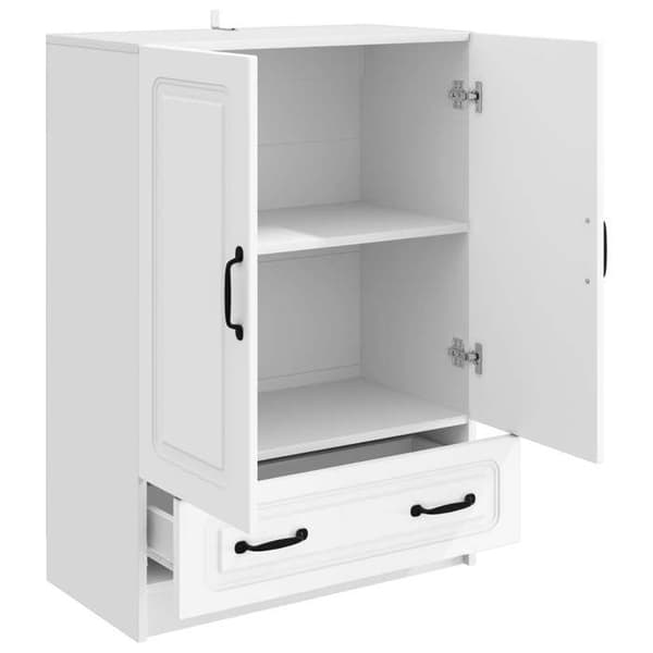 Maison Exclusive - Buffé Vit 66 x 34,5 x 92 cm Ingenjörsträ