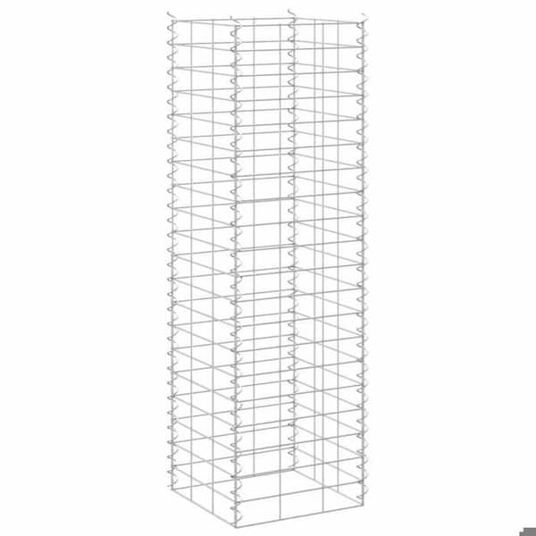 Maison Exclusive - Högsängar i gabion 3 st 30x30x100 cm Järn silver-