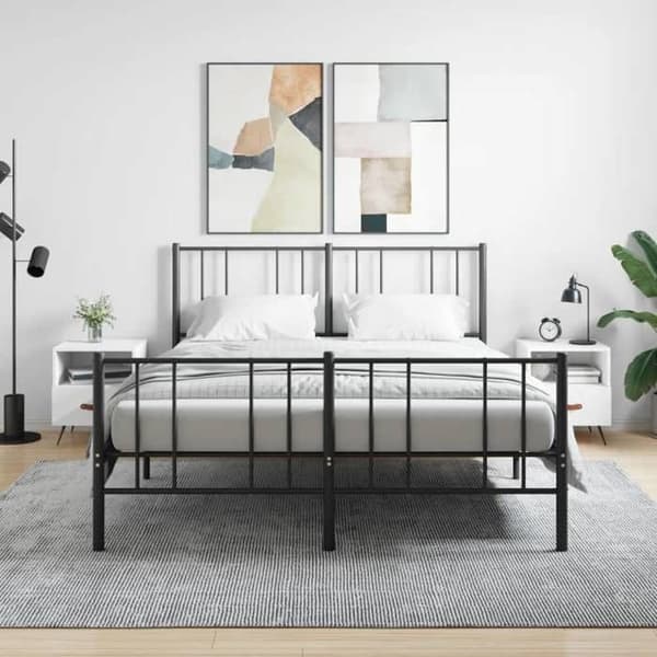 Maison Exclusive - Sängbord 2 st vit 40x35x47,5 cm ingenjörsträ Vit