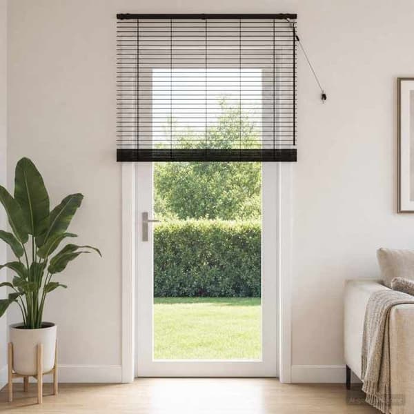 Maison Exclusive - Mörkbrun Venedigsgardin 130 x 250 cm 35 mm
