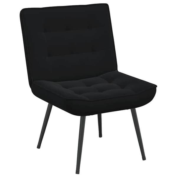 Maison Exclusive - Afslapningsstol med skammel Sort Velour