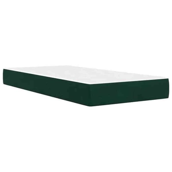 Maison Exclusive - Sängram 2 delar Mörkgrön 90 x 190 cm Sammet