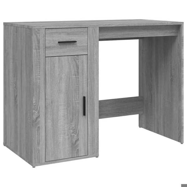 Maison Exclusive - Bureau Sonoma grå 100x49x75 cm Ingeniørtræ Sonoma grå