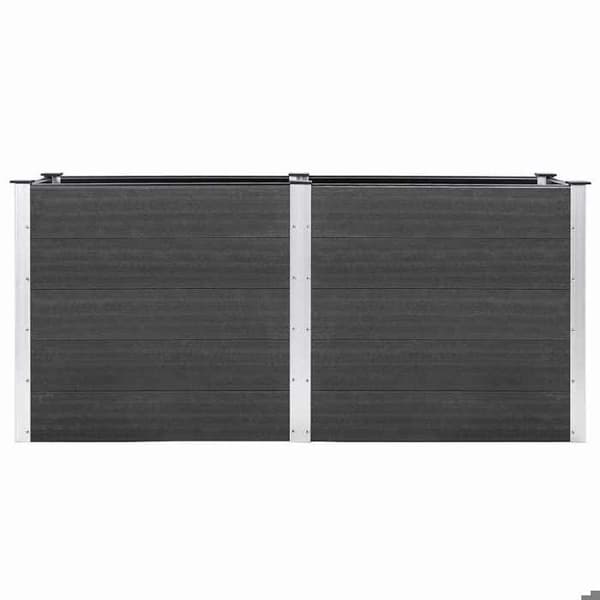 Maison Exclusive - Hævet havebed 200x50x91 cm WPC Grå Grå