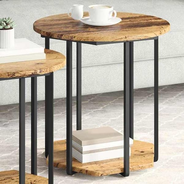 Maison Exclusive - Sæt af 2 sideborde Brun 50 x 50 x 50,5 cm brun
