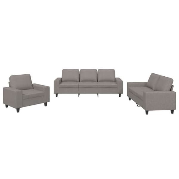 Maison Exclusive - 3 kpl taupe kangassohvasetti