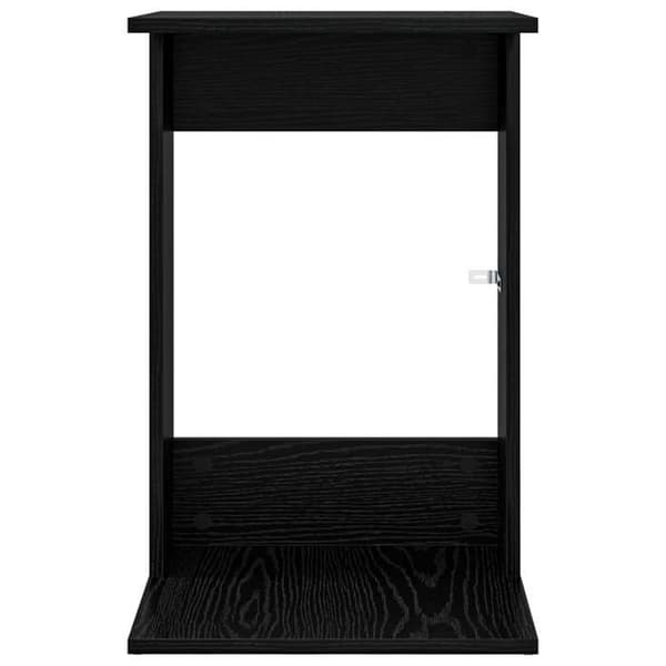 Sidebord - MAISON EXCLUSIVE - 40 x 38 x 62,5 cm - Sort eg - Ingeniørtræ - Rektangulær svart ek