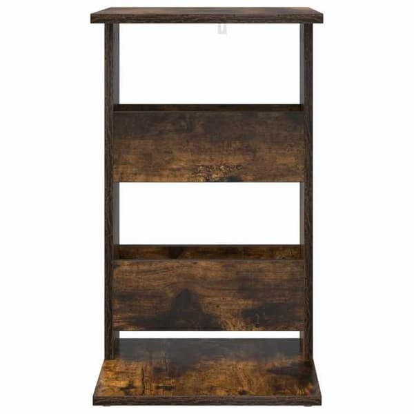 Sidebord - MAISON EXCLUSIVE - Røget eg - Ingeniørtræ - 40 x 35 x 60,5 cm - Rektangulær Rökt ek