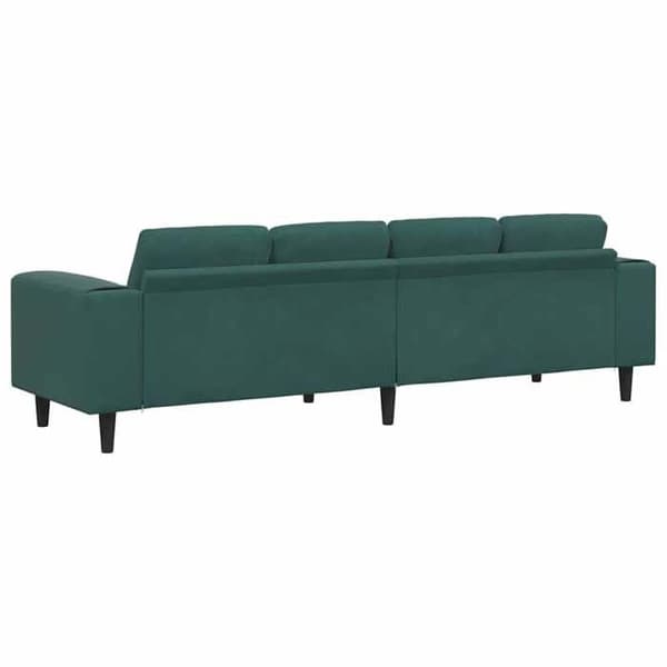 Soffa - EXKLUSIVT HUS - 250x77x76 cm - Mörkgrön - Polyester tyg - Nutida Mörkgrön