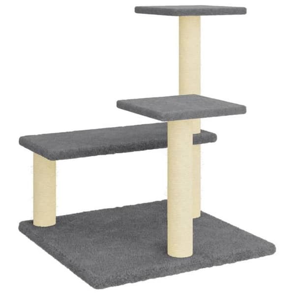 Maison Exclusive - Kattekradse med sisal i mørkegrå 61 cm Mörkgrå