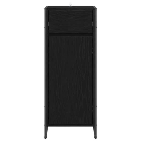 Maison Exclusive - Badeværelsesskab Sort eg 40 x 30 x 100 cm