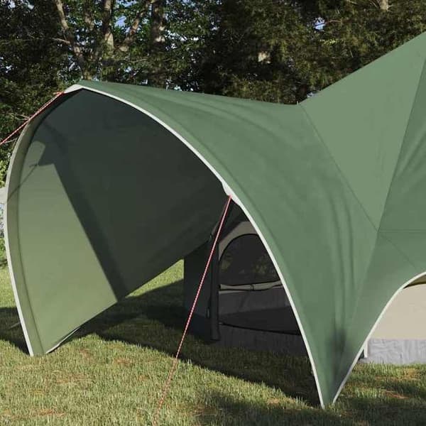 Maison Exclusive - Teepee-teltta 3 hengelle, vihreä ja harmaa