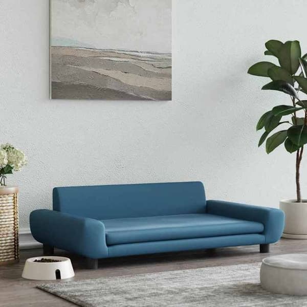Maison Exclusive - Sininen koiranpeti 100x54x33 cm samettia blå