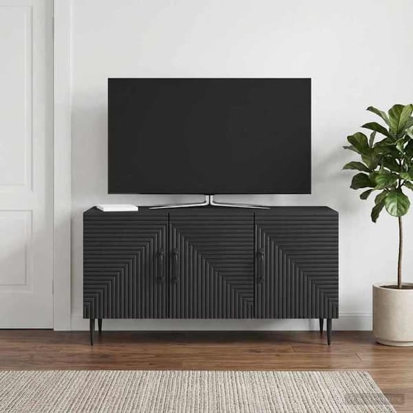 Maison Exclusive - TV-møbel Sort 99 x 34,5 x 50 cm Ingeniørtræ