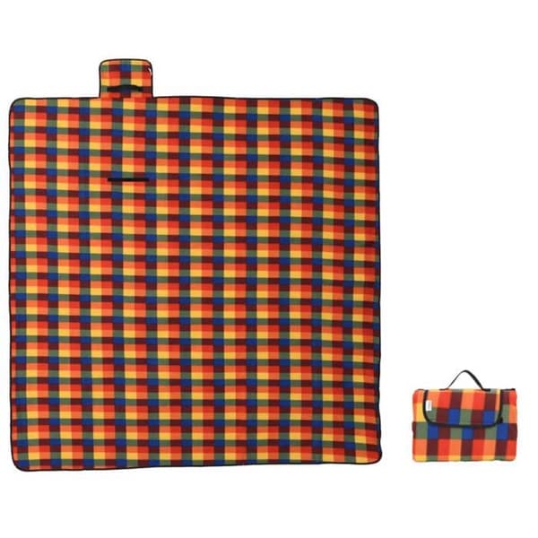 Maison Exclusive - Fällbar picknickfilt 200x200 cm i sammet