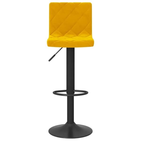 Maison Exclusive - Barstolar set om 2 senapsgul sammet