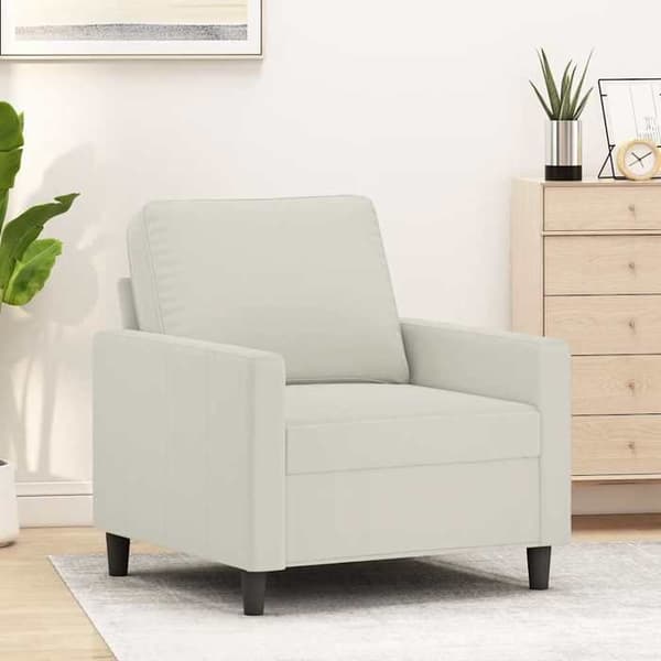 Maison Exclusive - Creme Stol 60 cm Velour