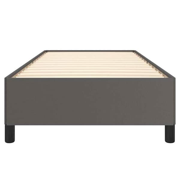 Maison Exclusive - Sängram utan madrass grå 100x200 cm konstläder