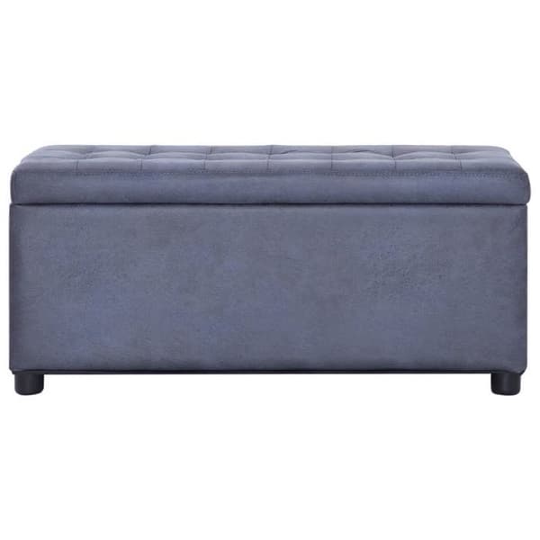 Säilytyspouf - Maison Exclusive - 87,5 cm - Harmaa - Keinonahka Grå