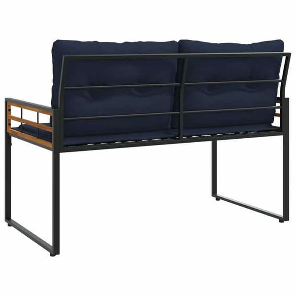 Maison Exclusive - Bäddsoffa i trä 114 x 55 x 77 cm Marinblå marinblå