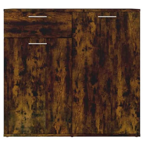 Maison Exclusive - Buffet Røget Eg 80x36x75 cm Ingeniørtræ