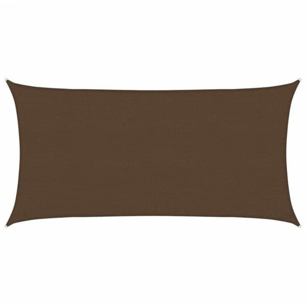 Skygge-sejl - EKSKLUSIV HUS - 2 x 3,5 m - PEHD 160 g/m² - Brun - Rektangulær brun