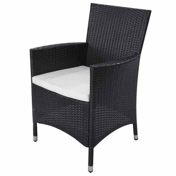 Maison Exclusive - Utomhusmatgrupp 11 delar med kuddar i flätad resin