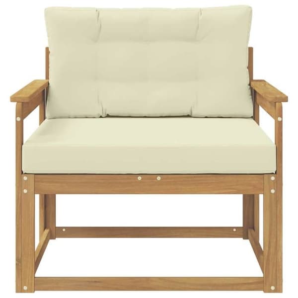 Maison Exclusive - Utomhussoffa i vit polyester