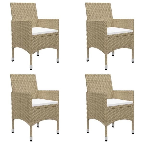 Maison Exclusive - Trädgårdsset 5 delar Beige beige