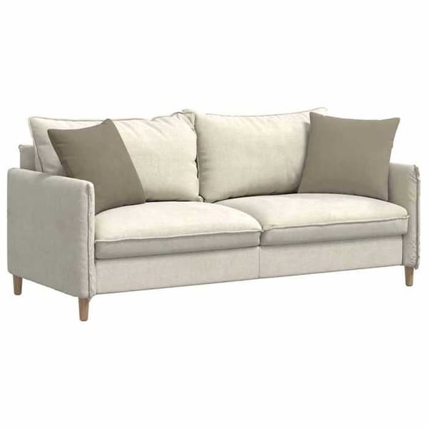 Maison Exclusive - Soffkuddar 2 st tyg Taupe 45 x 45 cm