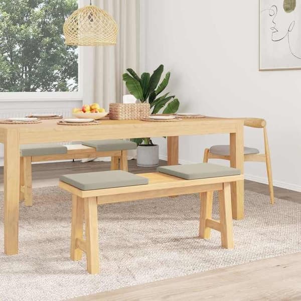 Maison Exclusive - Bänkdyna 4 st Texturerad Sammet Sand Djup 35 cm