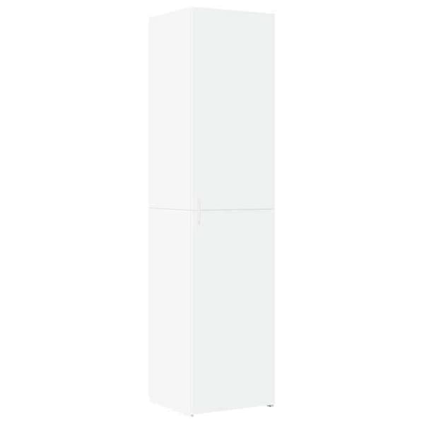 Maison Exclusive - Vit hög buffé 45x42,5x185 cm ingenjörsträ