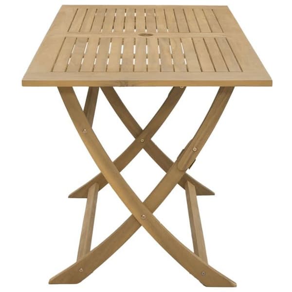 Maison Exclusive - Sammenklappeligt havebord 120x70x75 cm i solid akacietræ