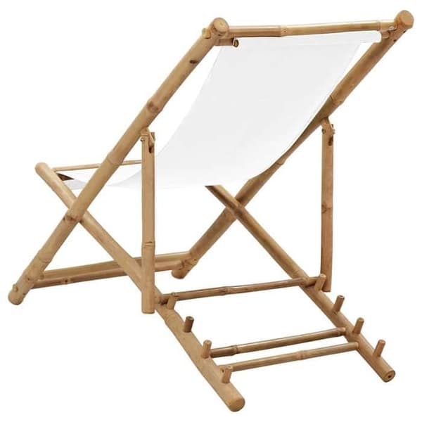 Maison Exclusive - Terrassstol i bambu och tyg