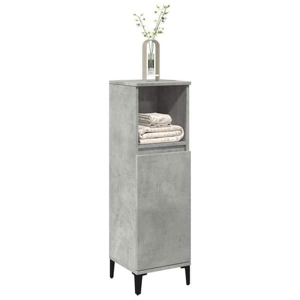 Maison Exclusive - Badeværelsesskab grå beton 30x30x100 cm