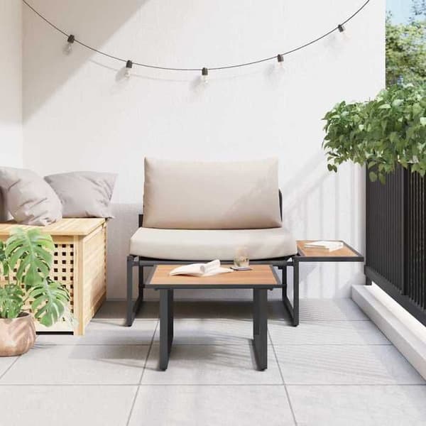 Maison Exclusive - 2 osan taupe terassituolisarja Mol