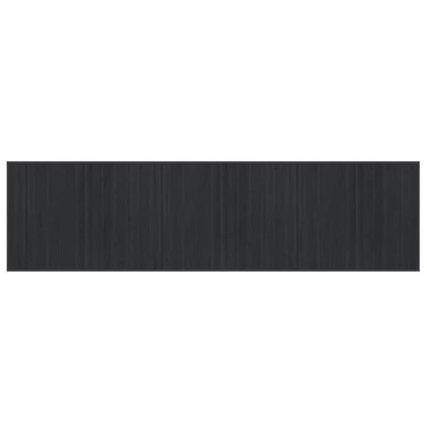 Maison Exclusive - Suorakulmainen harmaa matto 80x300 cm bambusta