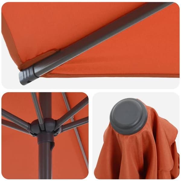 Maison Exclusive - Trädgårdsparasol med bas 270 x 270 cm Polyester