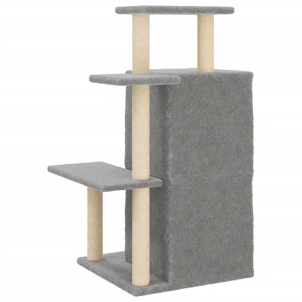 Maison Exclusive - Kattekradse med lys grå sisal 97 cm ljusgrått