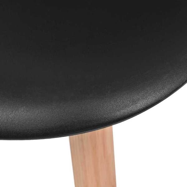 Maison Exclusive - Spisestole sæt af 6 Sort Plastik