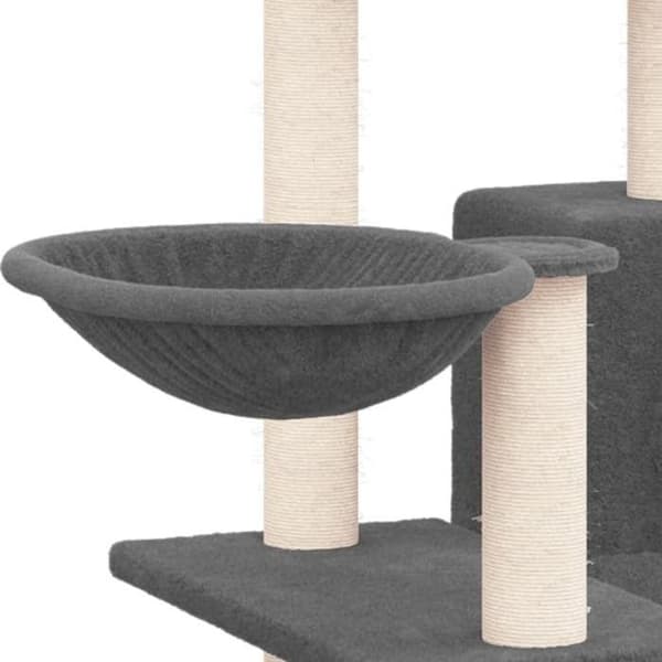 Maison Exclusive - Kattekradse med sisal i mørkegrå 82 cm Mörkgrå