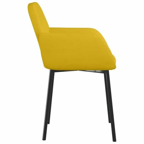 Maison Exclusive - Ruokatuolit 2 kpl Keltainen Sametti