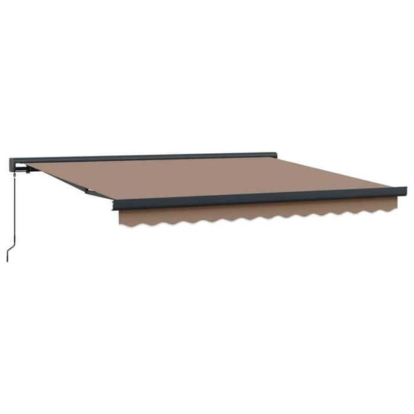 Maison Exclusive - Manuell markis 4 x 3 m Taupe 100 % polyester Mol