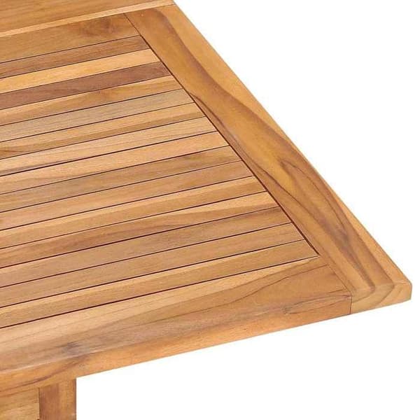 Havemøbel - EKSKLUSIV HUS - 110x110x75 cm - Massiv teak - Sammenfoldelig - Velegnet til udendørs brug